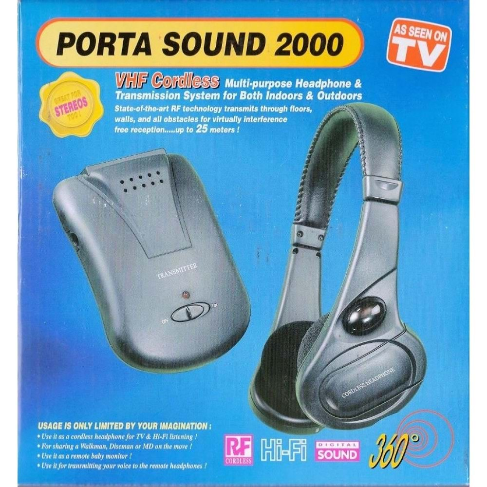 PORTA SOUND 2000 KABLOSUZ KULAKLIK