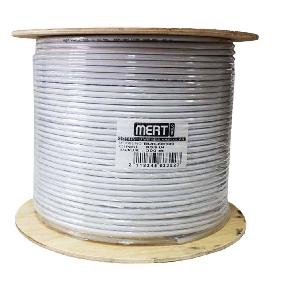 RG6 U4 80 TEL 300MT MERT KABLO BUK-80-300