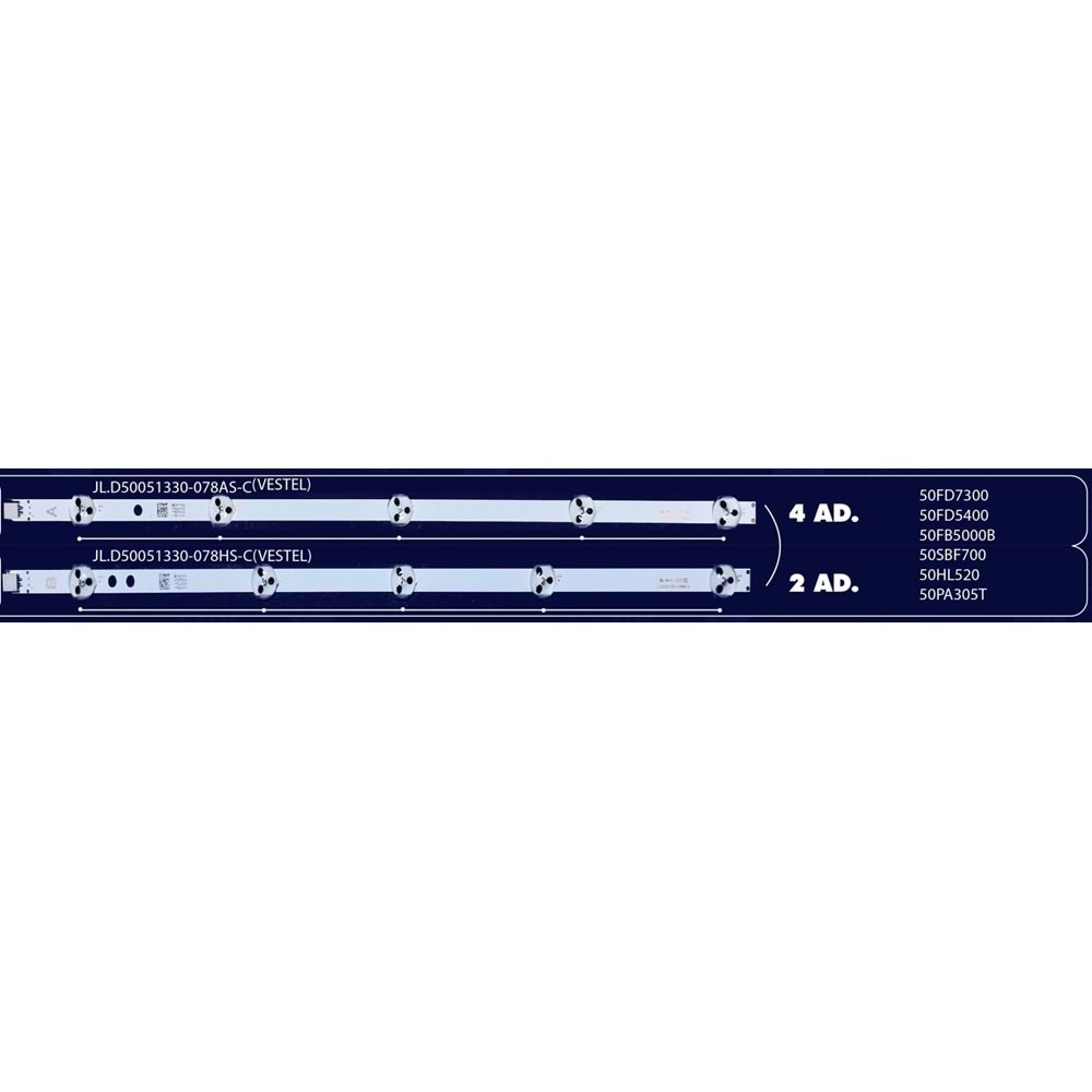 BM-67 (4X5LED-2X5LED) VESTEL 50