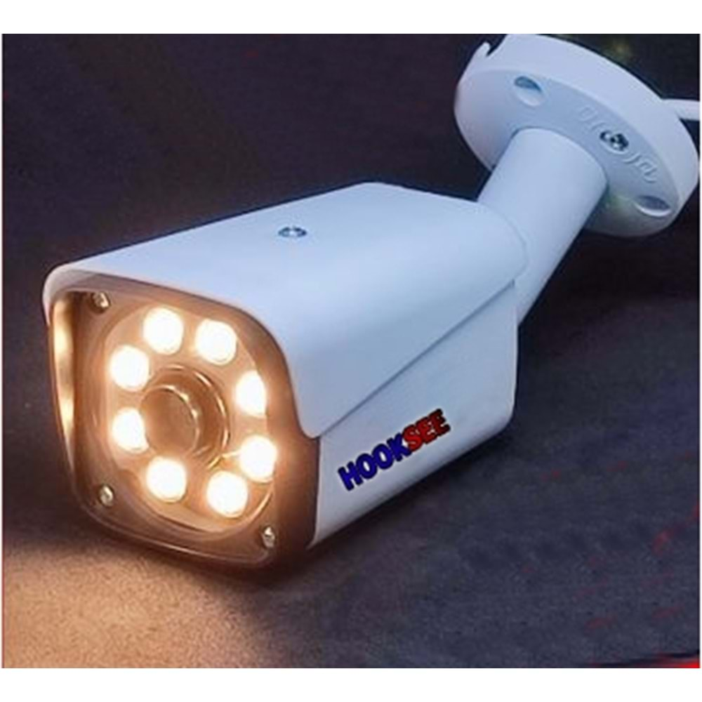 HOOKSEE HKS-CW8800FC-2M-0360 AHD 8 WARMLED FULL COLOR GECE RENKLİ 2MP 3.6MM KAMERA