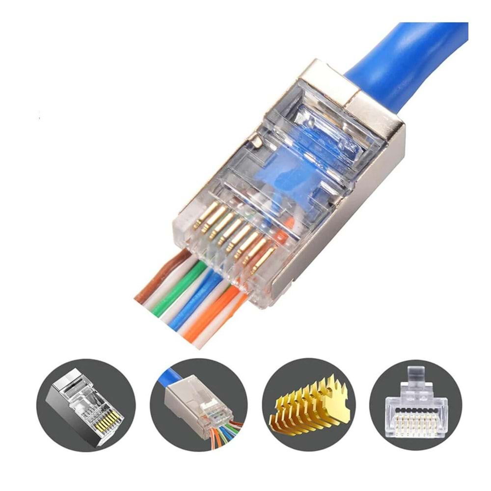 METAL KASA EZ-RJ45 JAK (100 LÜ)