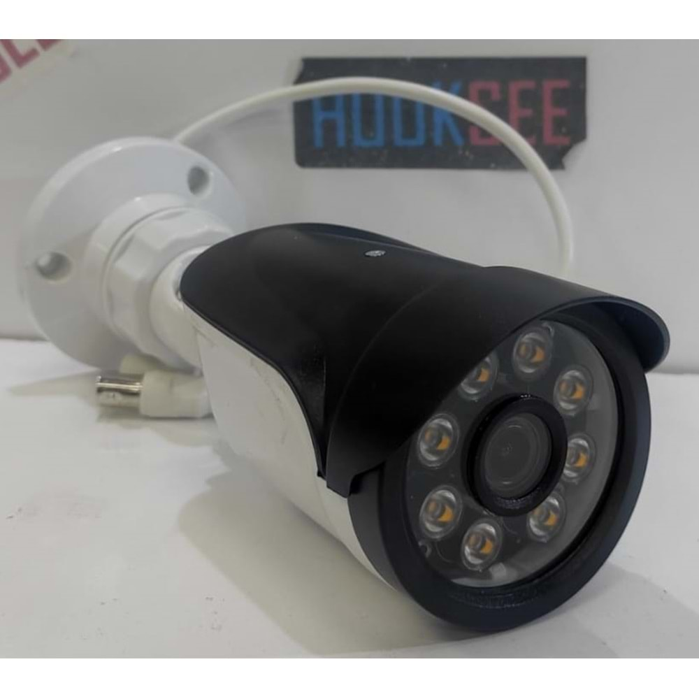 HOOKSEE HKS-CW8200WA-0360 6 WARM LED GECE RENKLİ 2MP HDCVI 4IN1 PLASTİK KASA