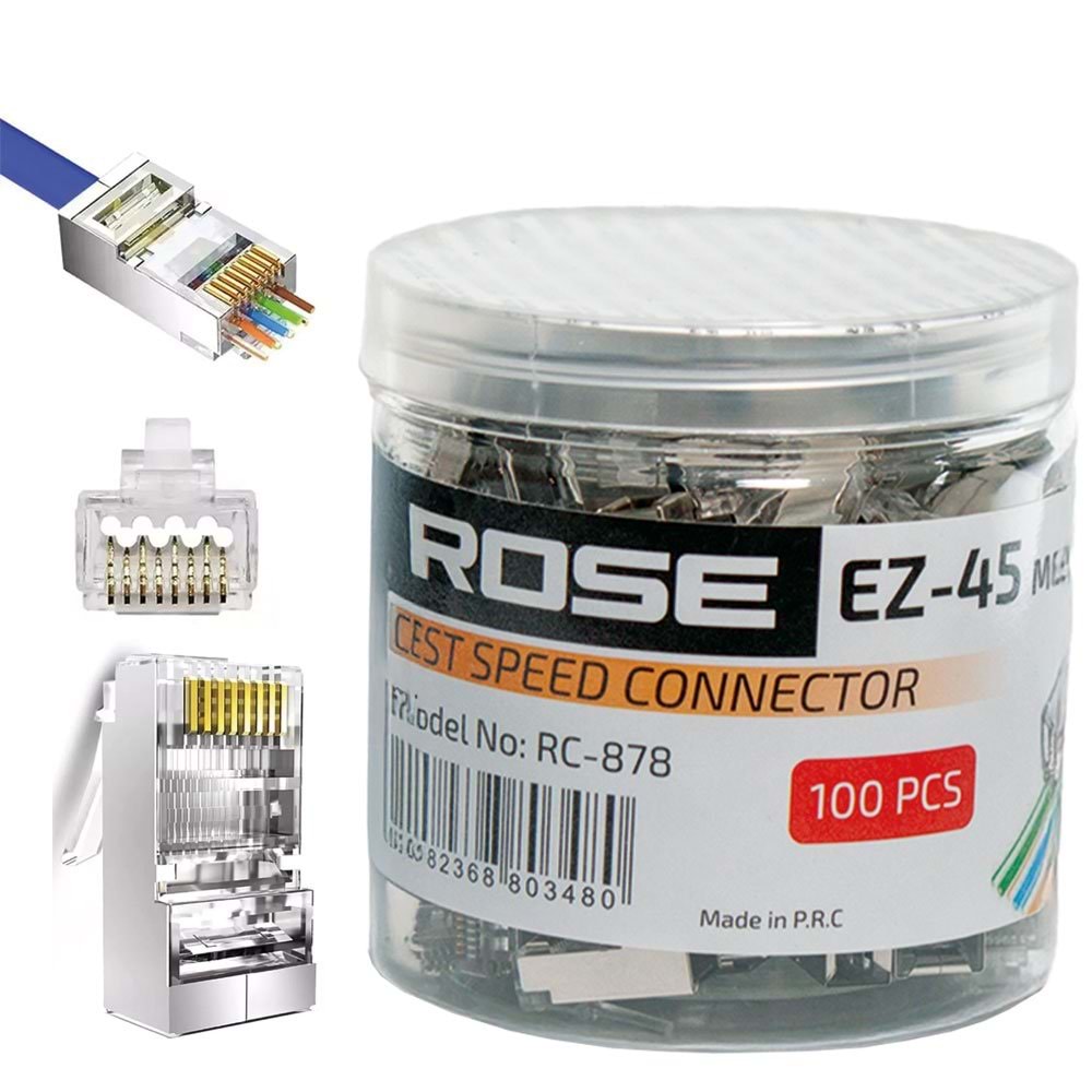 ROSE METAL KASA EZ-RJ45 JAK (100 LÜ) RC-878