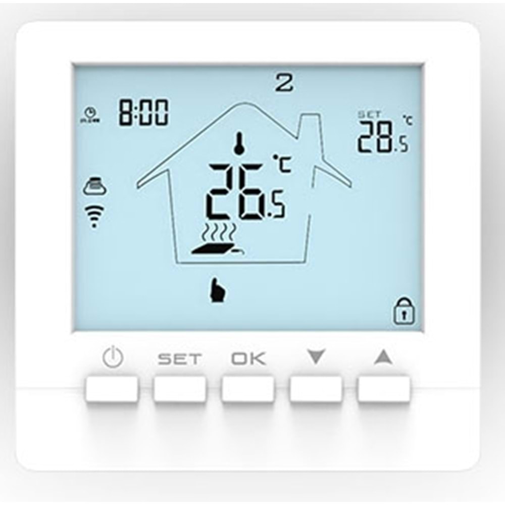 ALPSMART AS-880K KOMBİLER İÇİN WİFİ AKILLI TERMOSTAD