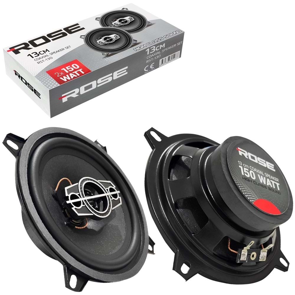 ROSE RST-130 13CM TWEETERLİ 2X150 WATT 2Lİ TAKIM HOPARLÖR