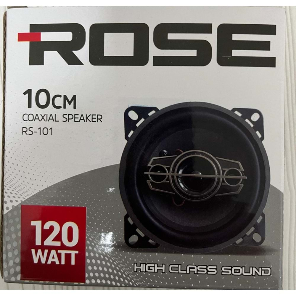 ROSE RS-101 10CM TWEETERLİ 120 WATT TEK HOPARLÖR