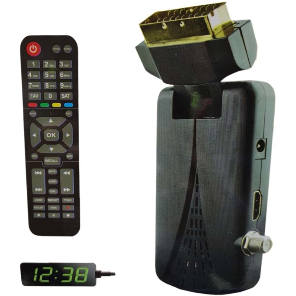 ROSE EWEL EC-21 DİSPLAY GÖZ HEM FULL HD HEM SCART UYDU 2IN1 UYDU ALICISI