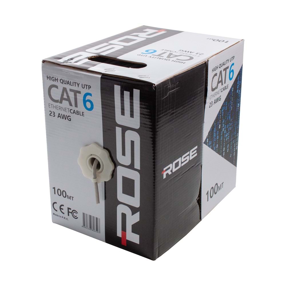 CAT6 KABLO 23AWG 100 METRE KUTULU ROSE C-6/100M