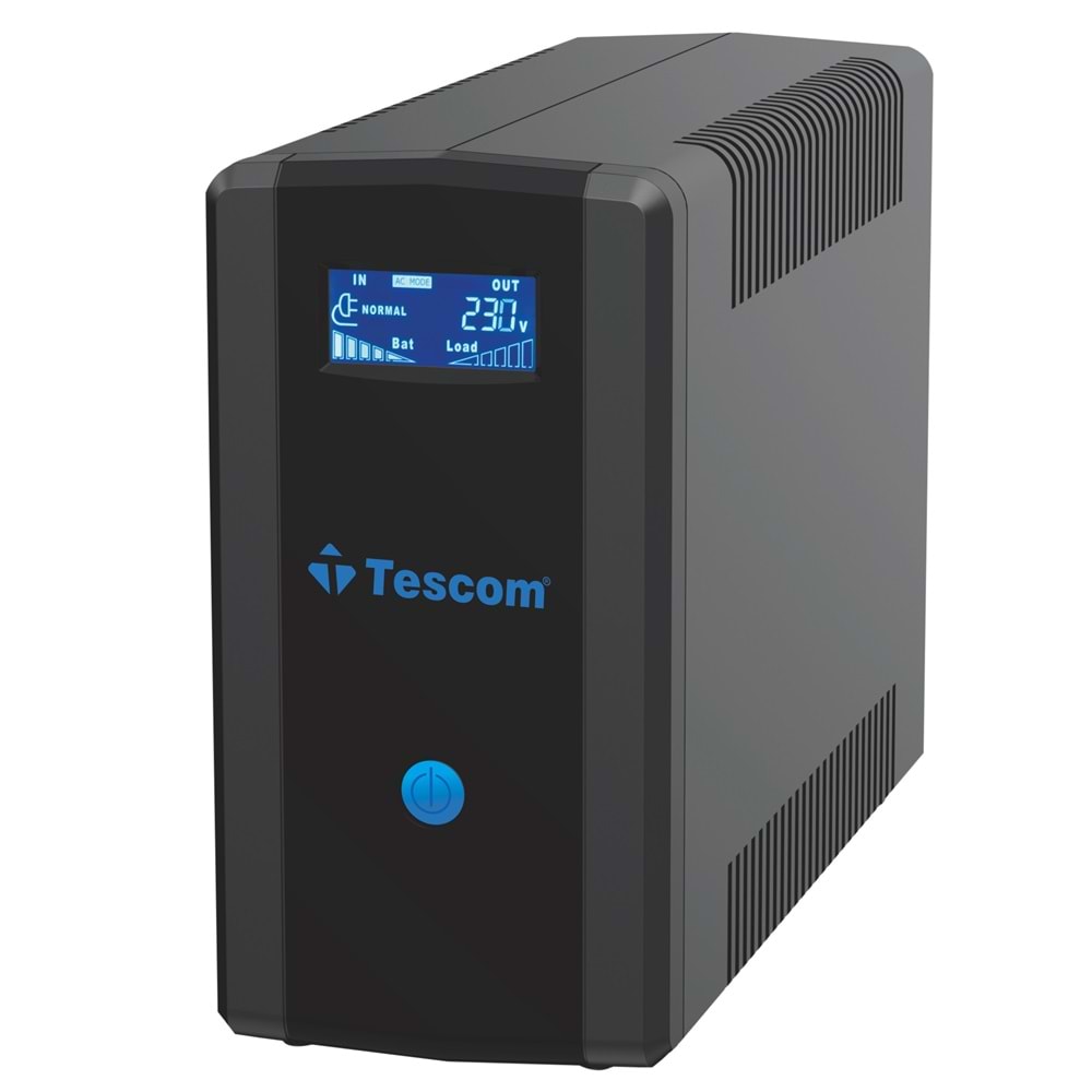 TESCOM LEO+ 1200VA LİNE İNTERACTİVE 5-10DK(2X7AH) UPS KESİNTİSİZ GÜÇ KAYNAĞI