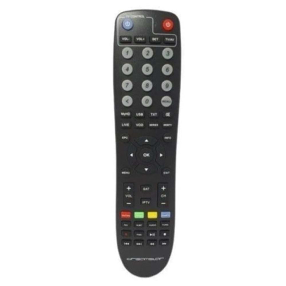 KUMANDA SH1300-A DREAMSTAR MASTER PLUS IPTV ORJİNAL UYDU KUMANDASI
