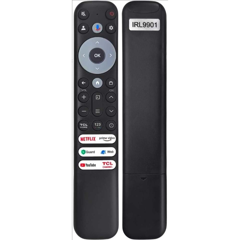 LCD KUMANDA TCL SESSİZ NETFLİX PRİME VİDEO GUARD WEB YOUTUBE TCL CHANNEL TUŞLU TCL HOME TUŞLU IRL9901