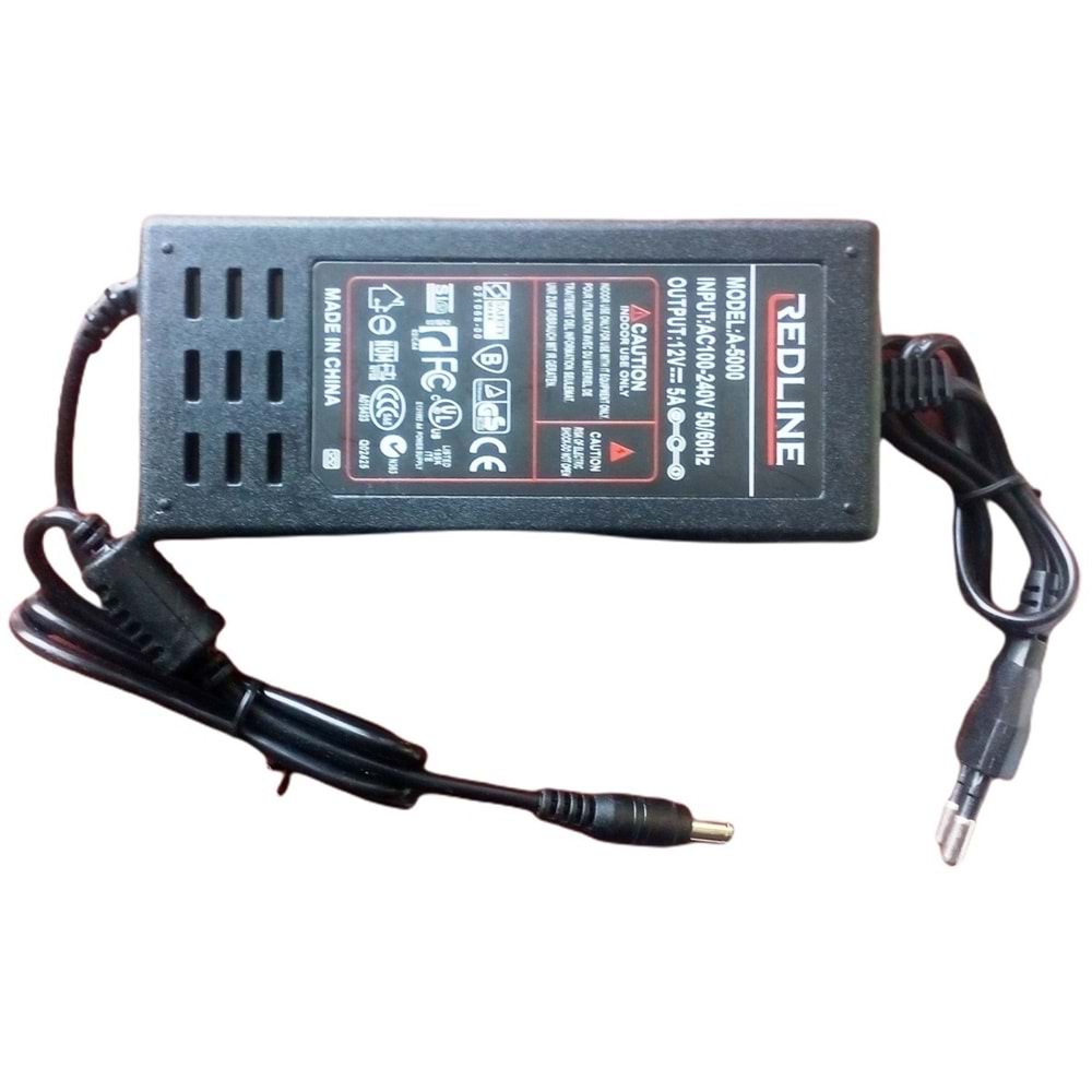 REDLİNE 12V 5A PLASTİK ADAPTÖR A-5000
