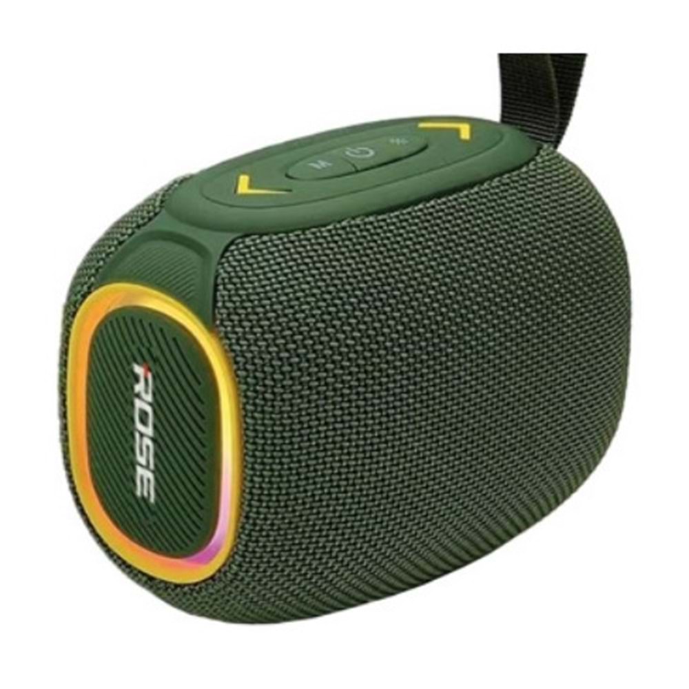 ROSE SP-505 USB MİCRO SD TYPE-C RGB LED TAŞINABİLİR BLUETOOTH HOPARLÖR