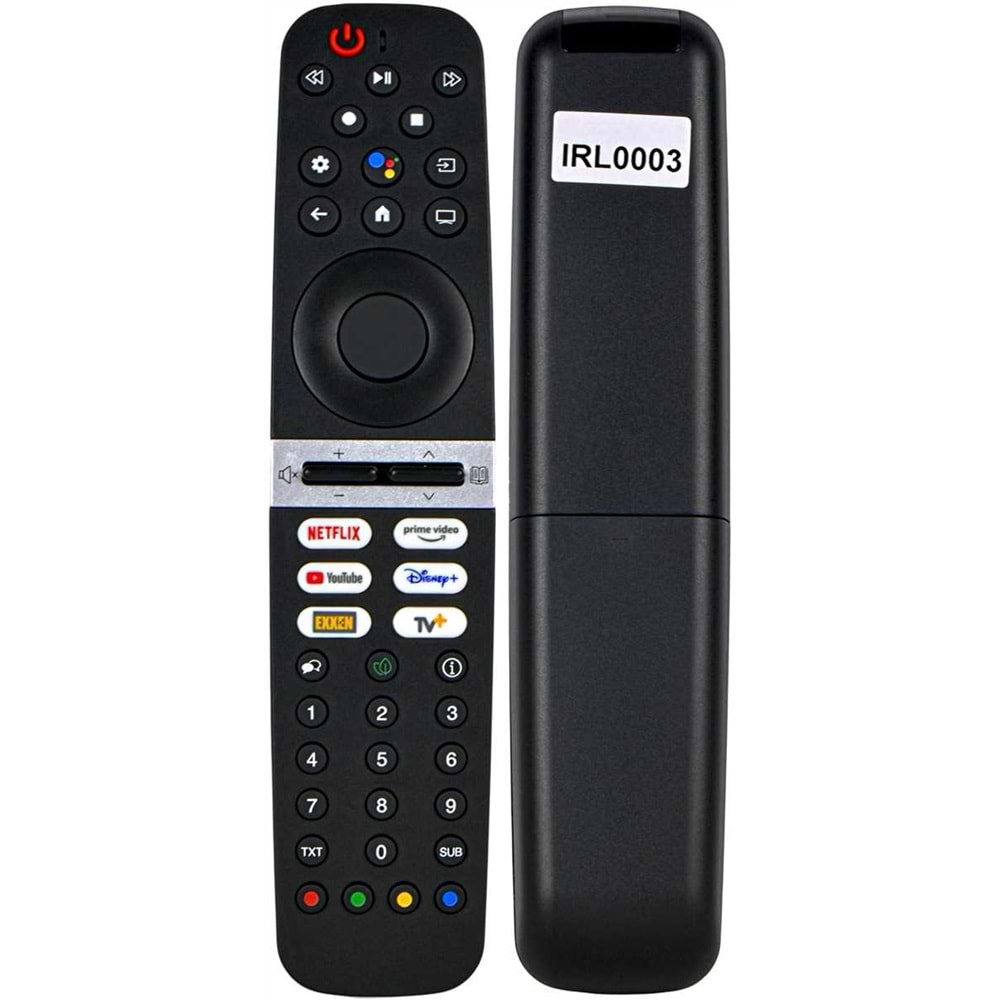 LCD KUMANDA ARÇELİK BEKO GRUNDİG SESSİZ IRL0003 NETFLİX PRİME VİDEO YOUTUBE DİSNEY+ EXXEN TV+ SX0077-D