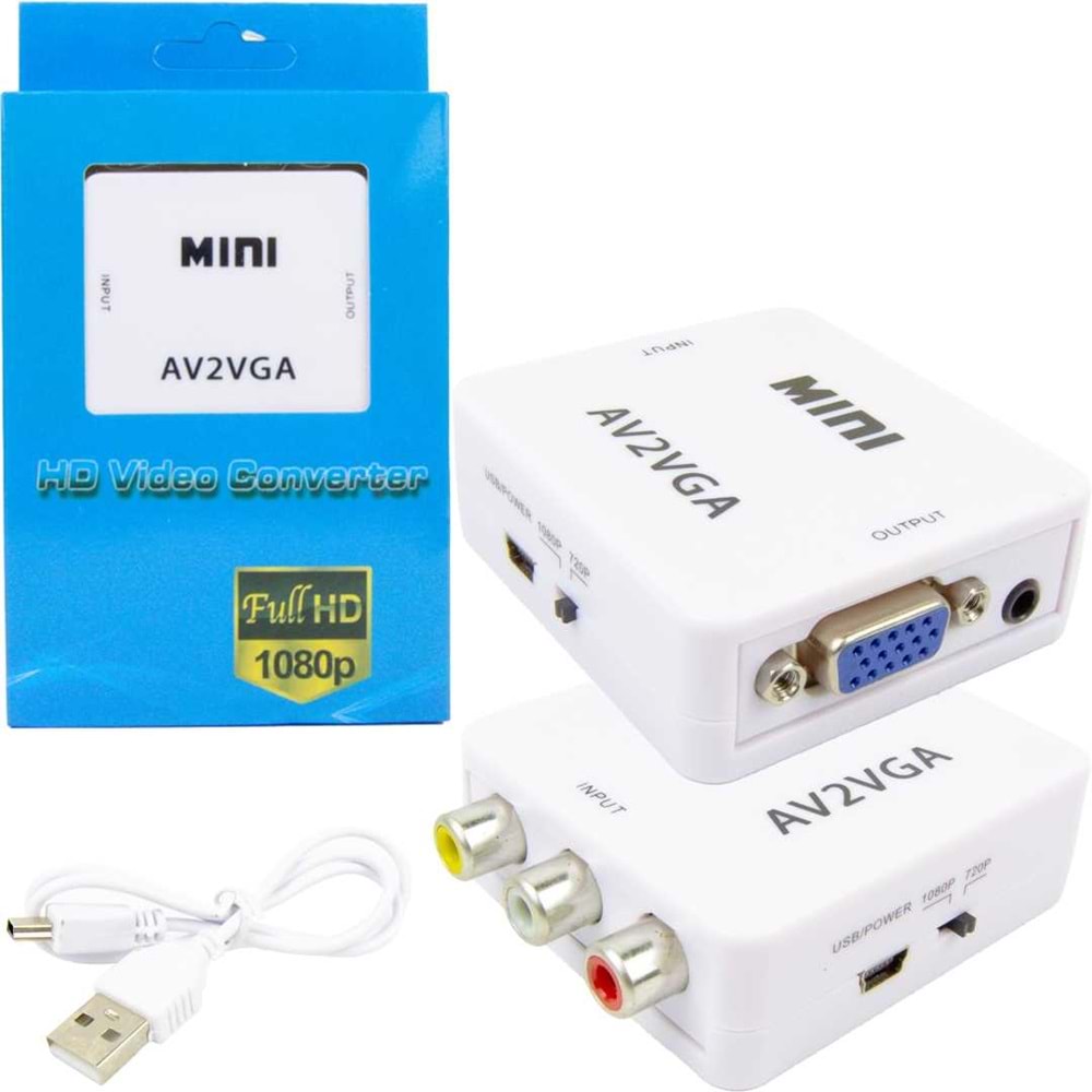 AV TO VGA AV2VGA IRB-B06 RCA YI VGA YA ÇEVİRME