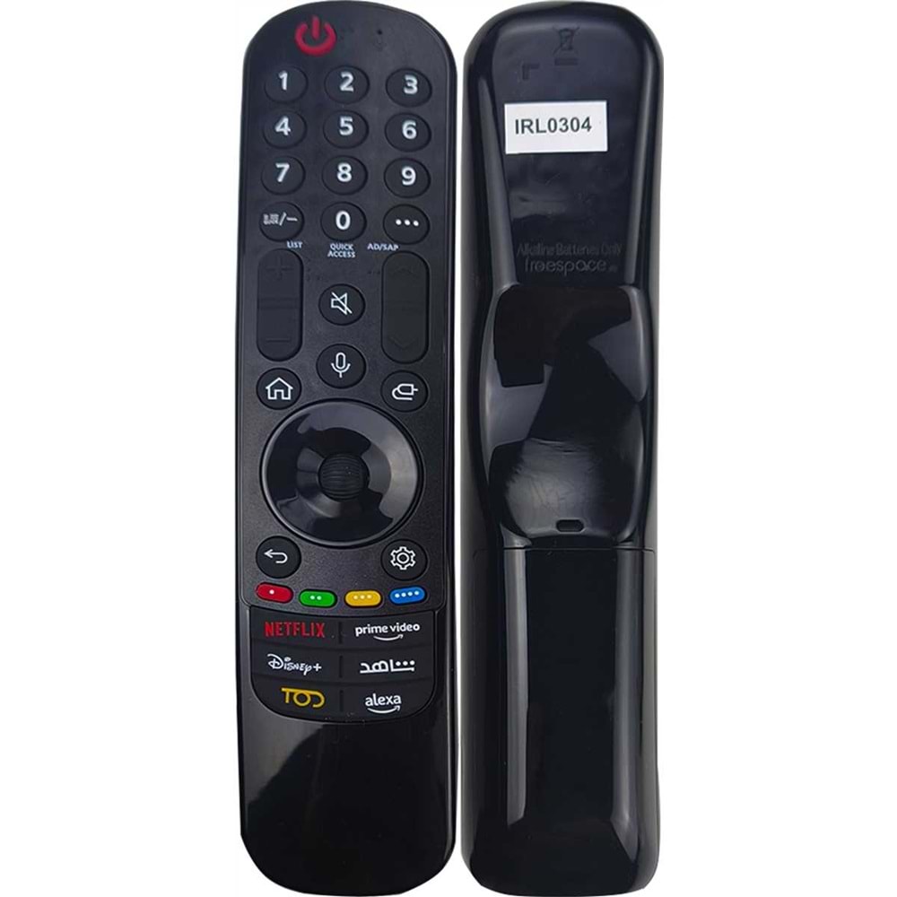 LG LCD KUMANDA IRL0304 NETFLİX PRİME VİDEO DİSNEY+ TOD ALEXA TUŞLU