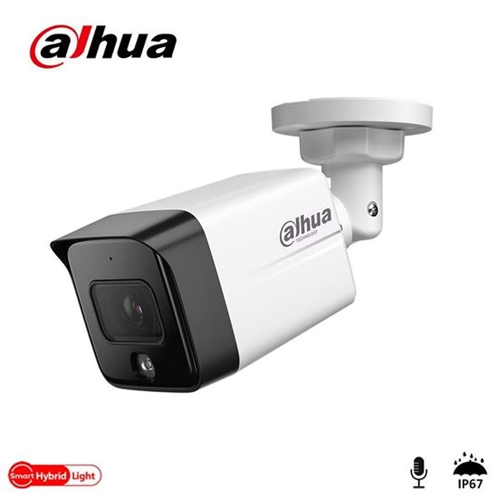 DAHUA DH-IPC-HFW1230TC1-SA-0280B 2MP 2,8MM LENS HİBRİT LED GECE GÖRÜŞLÜ BULLET İP KAMERA