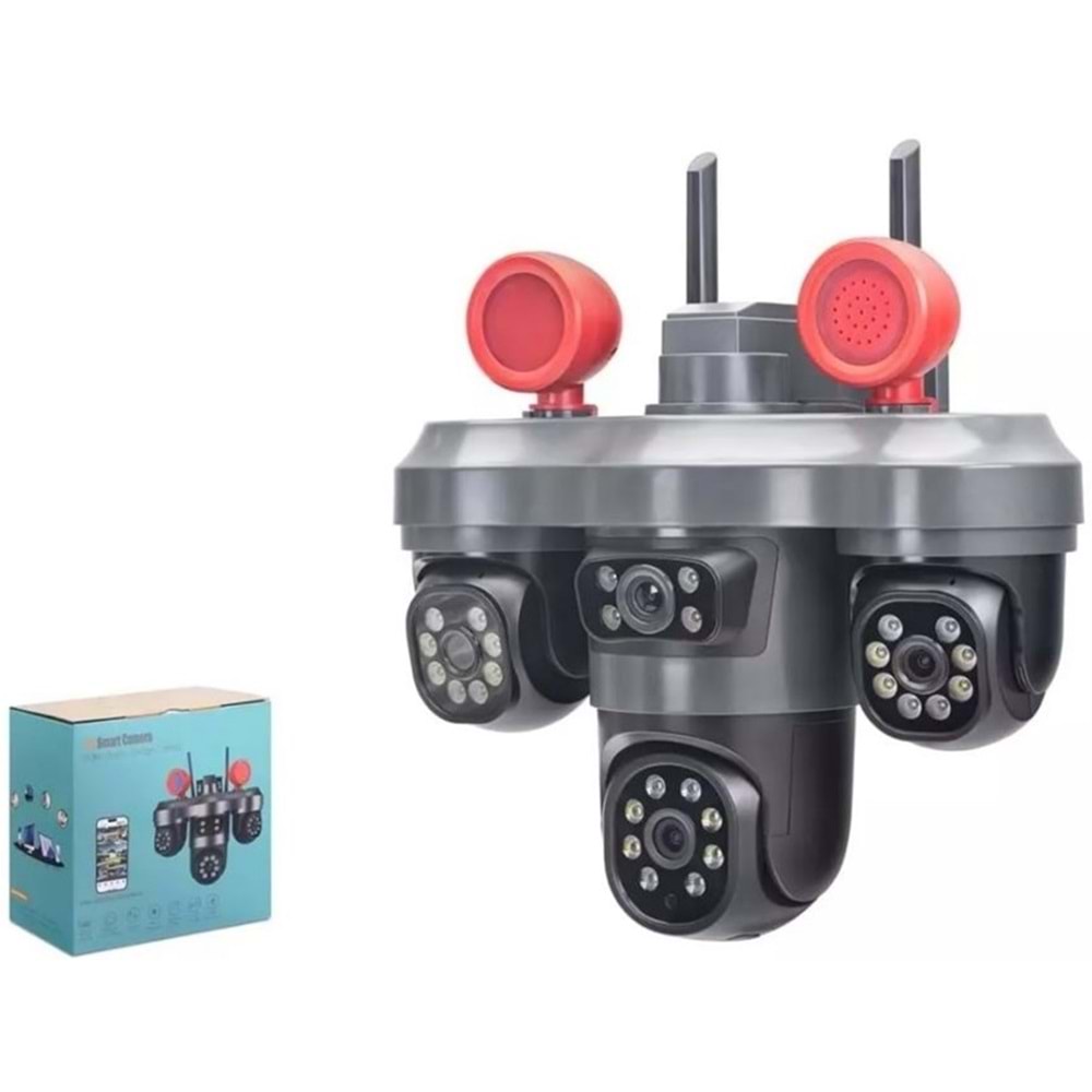X5TECH RX-55W 3 KAMERALI 3 MP HAREKETLİ 3XPTZ WİFİ SMART KAMERA