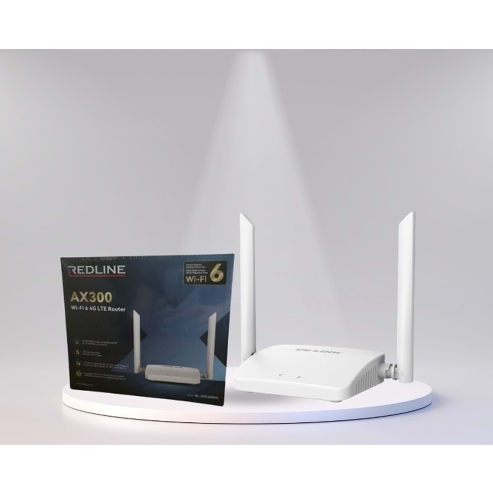 REDLİNE AX300 RL-CPE600EU WİFİ6 4G SİM KARTLI LTE MODEM ROUTER
