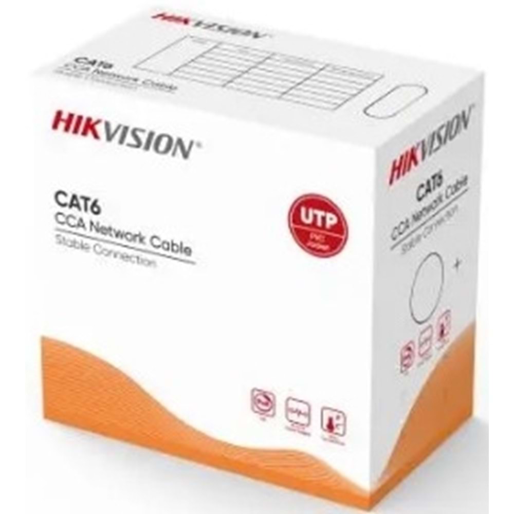 HİKVİSİON DS-1LN6UU-CCA CAT6 CCA 305 MT KABLO KUTULU