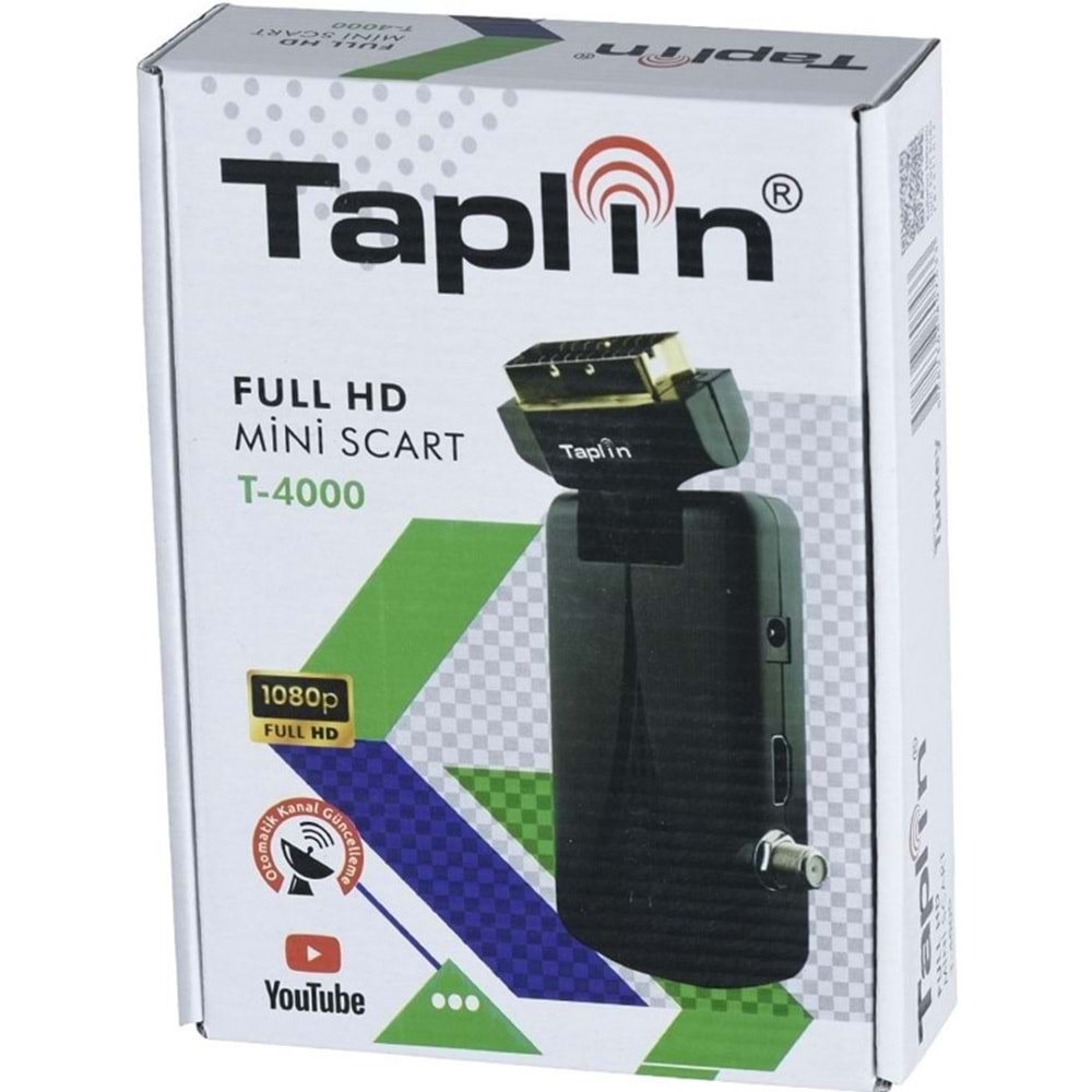 TAPLİN T-4000 HEM FULL HD HEM SCART UYDU 2IN1 UYDU ALICISI