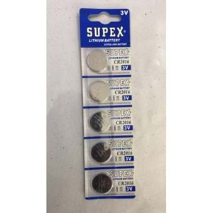 SUPEX 2016 PARA PİL (5Lİ PAKET)