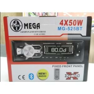 MEGA MG-525 TEYP 4X50 BLUETOOTH TEK USB GİRİŞ