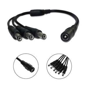 1 GİRİŞ 4 ÇIKIŞ 12V ADAPTÖR JAKI (KAMERA VOLTAJ JAK)