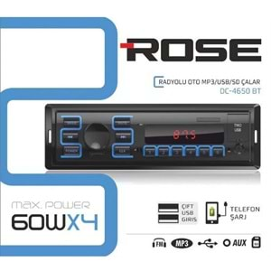 ROSE DC-4650BT LCD EKRAN 4X60 BLUETOOTH