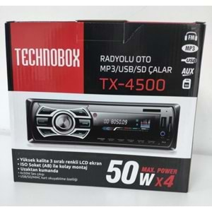 TX-4500 TECHNOBOX OTO TEYP İSO SOKETLİ