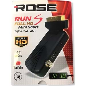 ROSE RUN-S DİSPLAY GÖZ HEM FULL HD HEM SCART UYDU 2IN1 UYDU ALICISI