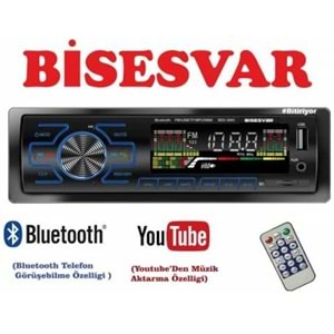 BİSESVAR BSV-3040 TEYP BLUETOOTH ÇİFT USB GİRİŞ