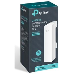 TP-LINK CPE210 PHAROS 2 PORT 300MBPS 2.4GHZ 9dBI OUTDOOR ACCESS POINT