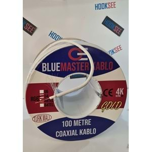 BLUEMASTER RG6U4 48TEL 100MT MAKARALI ANTEN KABLOSU (YENİ)