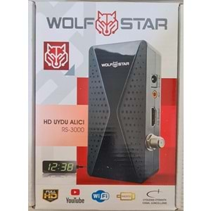 WOLFSTAR RS-3000 BÜYÜK KUMANDA DİSPLAY GÖZ FULL HD UYDU ALICISI