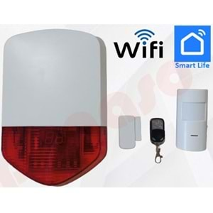 HOOKSEE WİRELESS WİFİ ALARM SETİ (1 PIR 1 DEDEKTÖR)