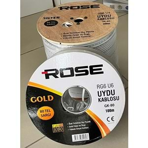 ROSE GK-80 100MT 80 TEL BAKIR GÖRÜNÜMLÜ RG6 U6 KABLO