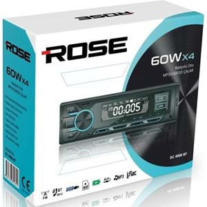 ROSE DC-4900BT TEYP 9902 PANEL LCDLİ 7388 ÇIKIŞLI MP3 BLUETOOTHLU TEYP