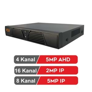 IC HD 5MN4-1XM 4 KANAL 1080P 5MP DESTEKLİ AHD DVR KAYIT CİHAZI