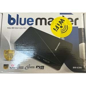 BLUEMASTER BM-6300 BLUETOOTH KUMANDA DAHİLİ WİFİ FULL HD ÇANAKSIZ UYDU İZLEME