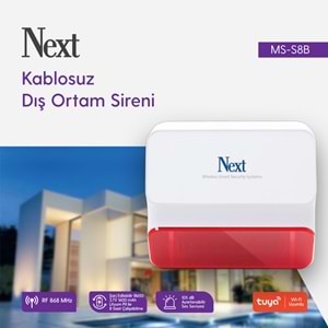 NEXT MS-S8B KABLOSUZ ALARM - KABLOLU SİREN