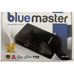 BLUEMASTER BM-6300 BLUETOOTH KUMANDA WİFİSİZ FULL HD ÇANAKSIZ UYDU İZLEME