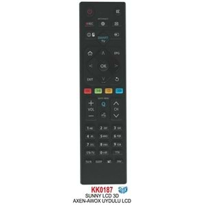 LCD KUMANDA SUNNY AXEN AWOX İNTERNET KK0187 BML581 LCD581