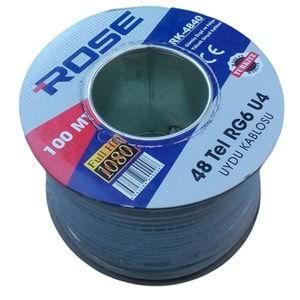 ROSE RG6 U4 100MT 48 TEL ANTEN KABLOSU RK-4840/100