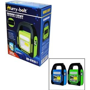 HURRYBOLT HB9707 3IN1 COB 3W USB ŞARJLI POWERBANK ÖZELLİKLİ LED FENER