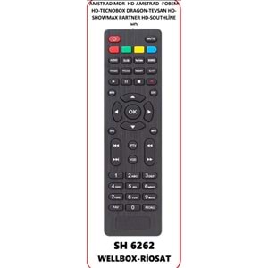 KUMANDA SH6262 OKU6262 AMSTRAD MDR HD-AMSTRAD-FOBEM HD-TECNOBOX DRAGON-TEVSAN HD-SHOWMAX PARTNER HD-SOUTHLİNE HD-WELLBOX-RİOSAT-YOUTUBE TUŞLU
