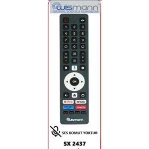 LCD KUMANDA BOTECH WİSMANN GOOGLE TV SESSİZ SX2437