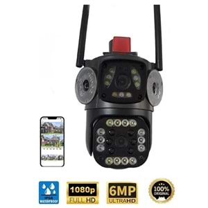 O-KAM-3412 6MP DUAL 10X ZOOM 12MM LENS WİFİ PTZ KAMERA