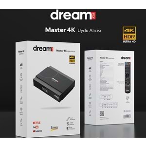 DREAMSTAR MASTER 4K 1GB RAM 8GB HAFIZA ARM CORTEX A53 LİNUX İŞLEMCİ DAHİLİ WİFİ ANDROİD UYDU ALICISI