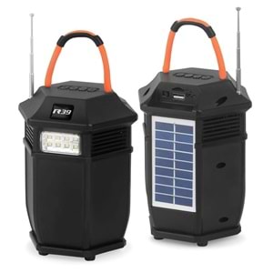 ROSE SP-426 FM RADYO SOLAR PANEL 8 LED FENER BLUETOOTH HOPARLÖR R39